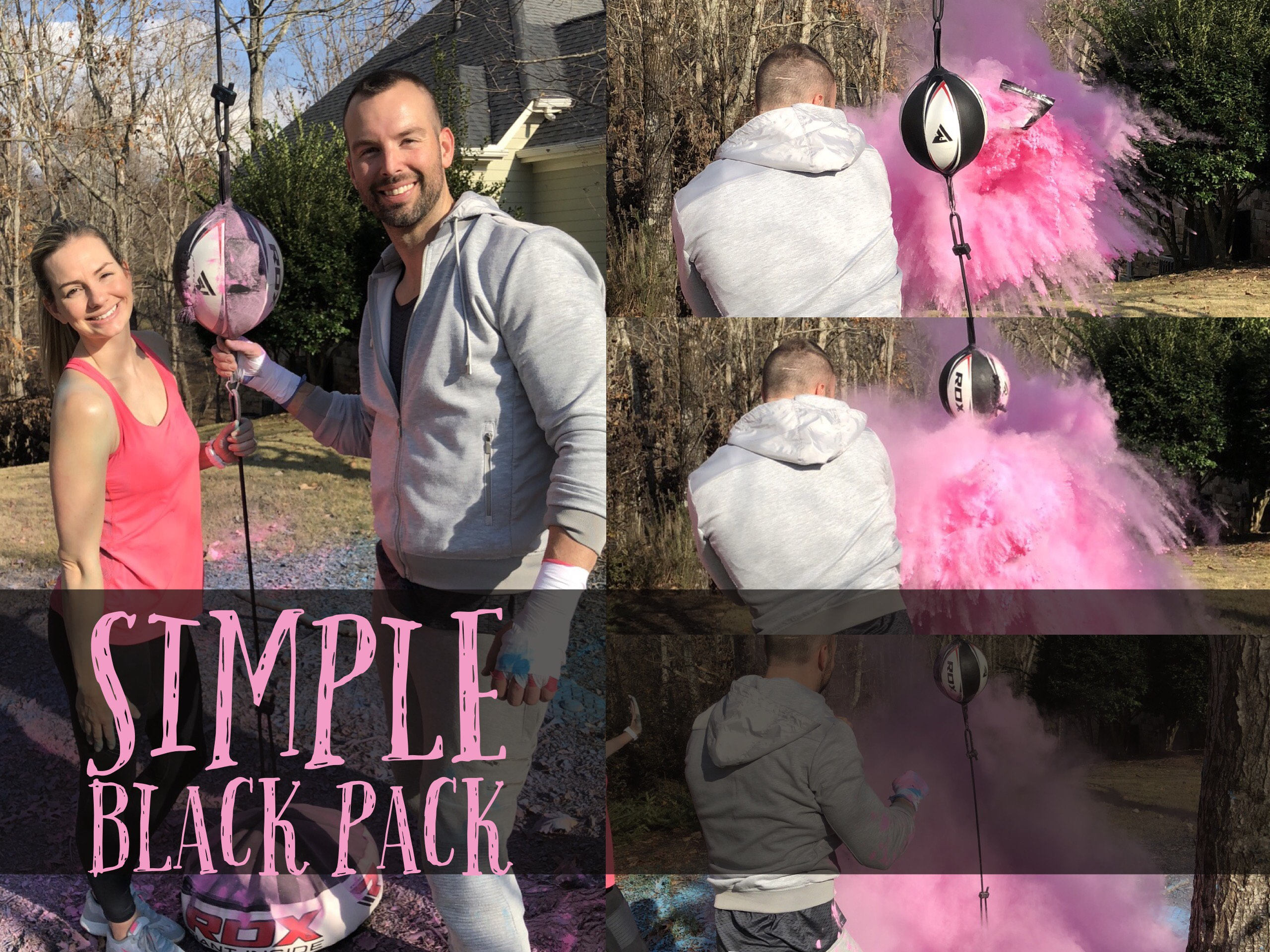 BOXING MMA UFC Gender Reveal! Simple Black Pack for Fighting or