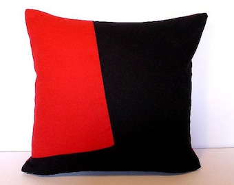 POLIAKOFF 1 pillow cover, red and black 40 x 40