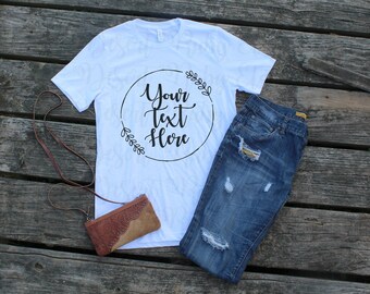 Tshirt Mockup / Shirt Mockup / Trendy Shirt Mockup / Vinyl Business Mockup / White Shirt Mockup / Mockup Photo / Ladies Tee