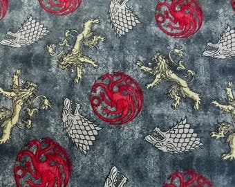 Game of Thrones Fabric House Stark Fabric House Lannister Fabric House Targaryen Fabric Game of Thrones Cotton Fabric