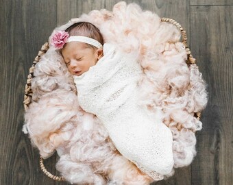 Newborn Fluff, Wool Basket Filler~ Newborn Photography Prop