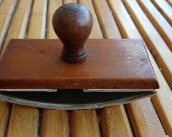 Old wooden blotter holder