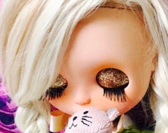 Ooak My Cat Blythe Doll with rerooted hair scalp