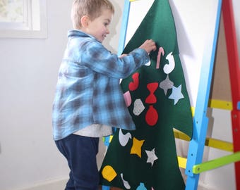Felt Christmas Tree, Felt Xmas Tree, Baby Xmas Toy, Toddler Christmas Tree, Child's Xmas Tree, Child's Christmas Tree, Felt Tree, Baby Safe