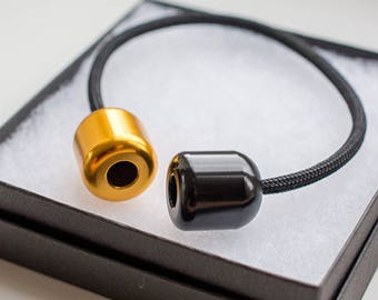 Paracord Buddy Aluminium Begleri 1.0 - Black & Gold