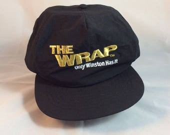 Vintage Winston Cigarettes The Wrap 90s Snapback Hat - brand new never worn