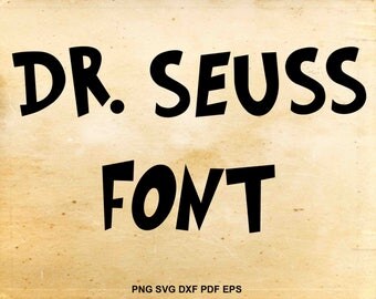 Dr seuss letters | Etsy