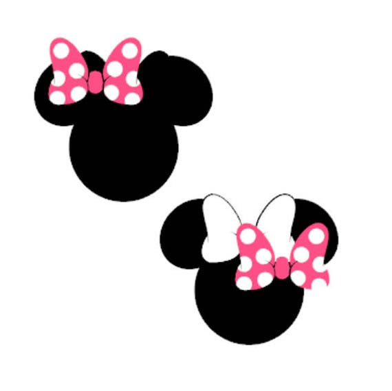 Download Minnie Mouse Bow Pink SVG DXF Eps Pdf Vector Cut File ...