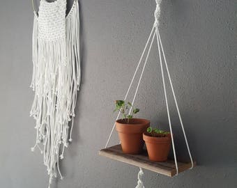 Macrame shelf | Etsy