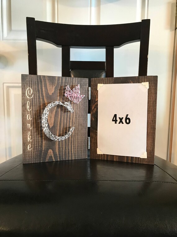 Customizable String Art Picture Holder Wooden Picture Holder