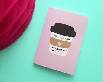 Coffee cup card | Etsy