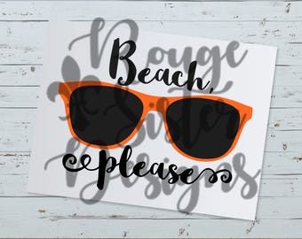 Download Beach please svg | Etsy