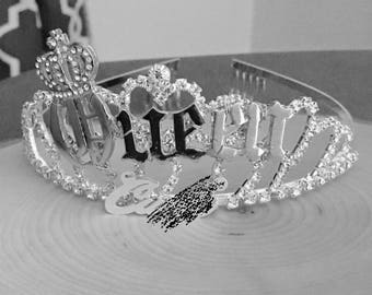 Mature-Queen B*tch/Queen C*nt/Queen C*nty/Custom bachelorette tiara, hen do tiara, drag queen tiara