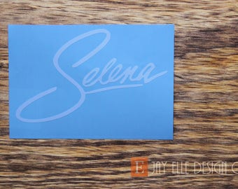 Selena Decal, Selena Quintanilla, Anything for Selenas, Spanish Decal, Bidi Bidi Bom Bom, Spanish Laptop Decal, Regalo, Como la flor decal