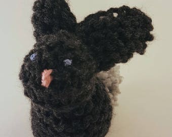 black bunny doll