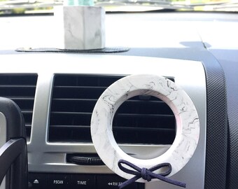Marbled Wreath(BUY3GET1FREE),Natural Air Freshener,diffuser,deodorizer,car accessories,vent clip,reusable,scented plaster,wedding favors