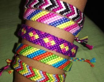 Friendship bracelet, Braided bracelet, Handwoven bracelet, Knotted bracelet, Bracelet bresilien,Wrist band,String bracelet, Bohemian style