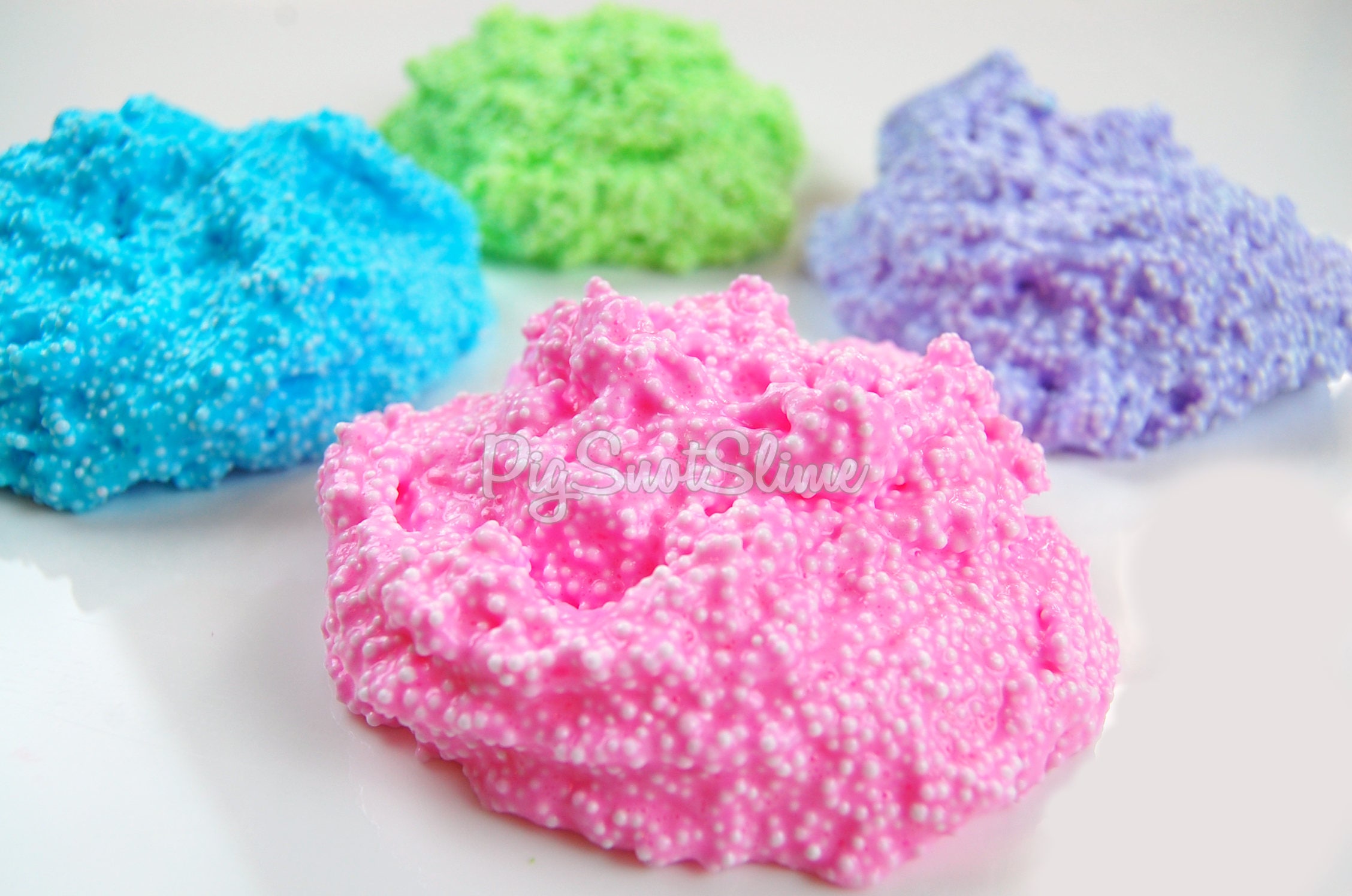 Floam Slime foam bead slime pink floam slime blue floam