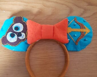 Custom Handmade Mickey Mouse Ears - Brave - Disney Headband
