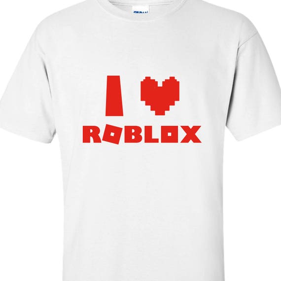 Download I Love Roblox l roblox shirt can make into a wall decal