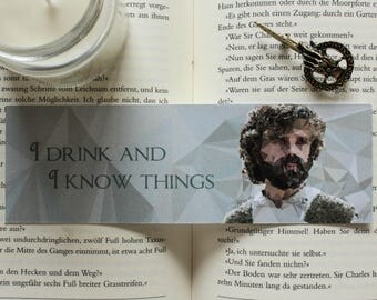 Tyrion Lannister Game of Thrones Bookmark
