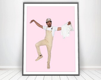 Chance the Rapper Poster * Hip Hop Poster Rap Prints Hip Hop Art Rap Art Chance 3 Hat Hip Hop Party Music Prints Chance the Rapper Print Art