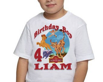 The Lion Guard Birthday Shirt, Personalized T-shirt, Birthday Party Shirt, Birthday Outfit, Invitations, Party Decorations, Birthday, Party