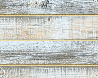 4' Nickel Gap Board Milled from Reclaimed Snow Fence Wood - Sundance-White Finish