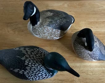 Loon and Canada Goose Decoy Handcrafted CANDLES-Yes, Really. Colorful, Excellent Detail. Realistic. Conversation Piece.