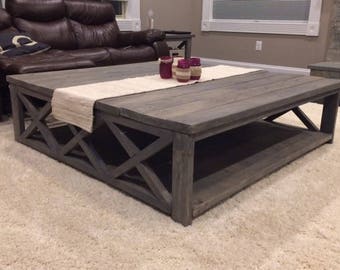 Custom Rustic Farm House Coffee Table