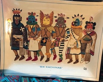 Six Kachinas commertive plate