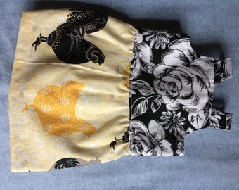 doll sun dress // fits 16 inch dolls // fits 18 inch dolls // Waldorf doll clothes // American girl doll clothes