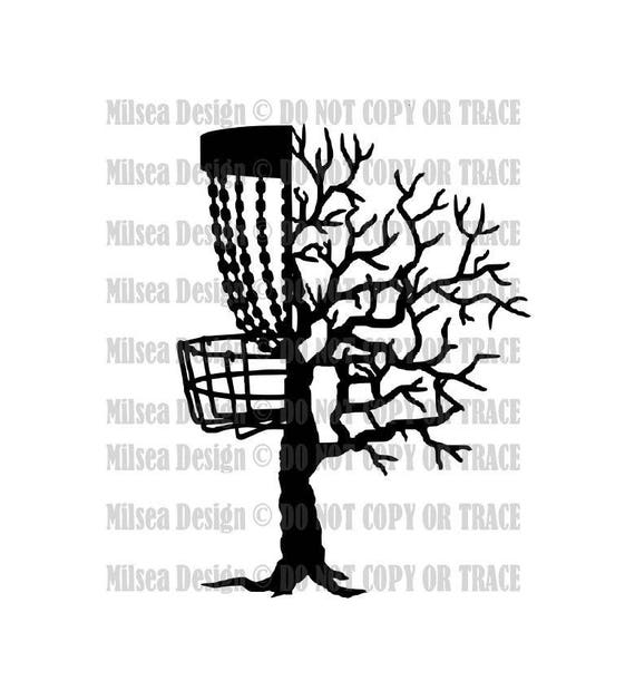 Download Disc Tree Branches Disc Golf Disc Golf SVG Svg DXF Eps