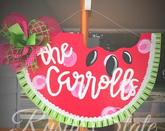 Watermelon Door Hanger Summer Door Hanger 4th of July Fast Shipping