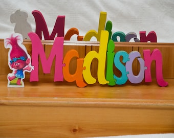 Name puzzle trolls princess poppy and name plaque