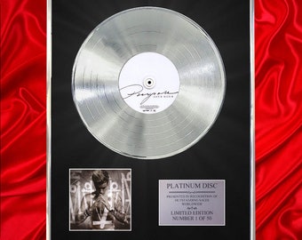 Justin Bieber Purpose CD Platinum Disc Vinyl Record LP Award Handmade Gift