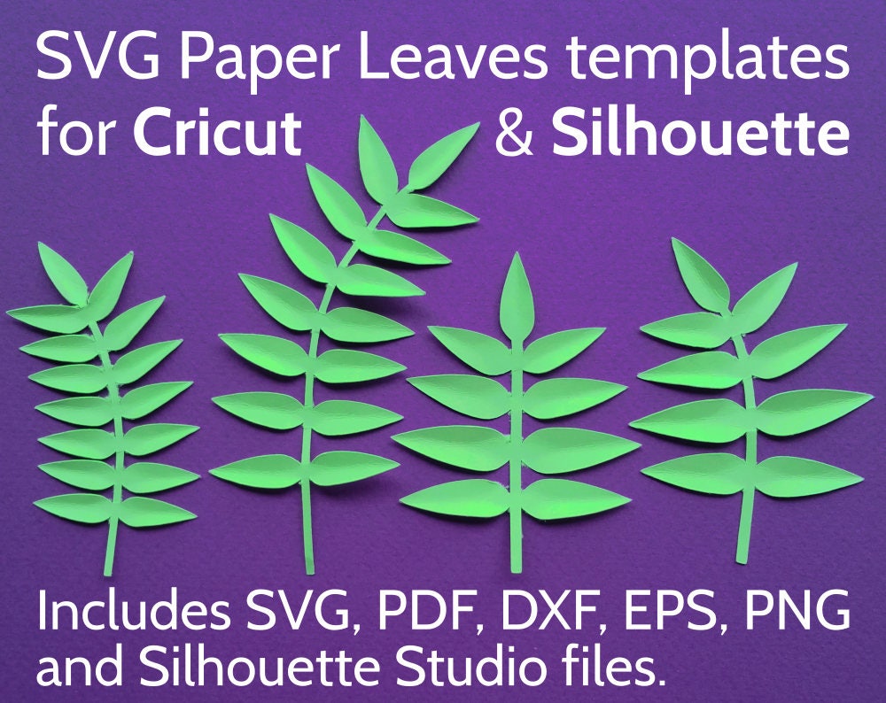 Download SVG Leaves for Cricut and Silhouette - SVG Leaf Set ...
