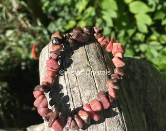 Rhodonite Reiki Crystal Bracelet