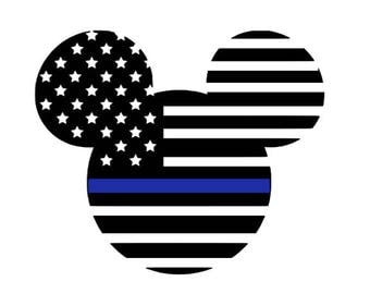 thin blue line mickey mouse