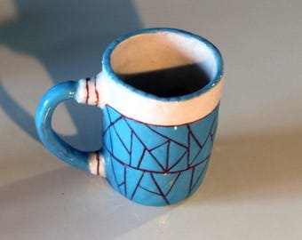 Cup, Mug, handmade, original dishes, ceramic mug