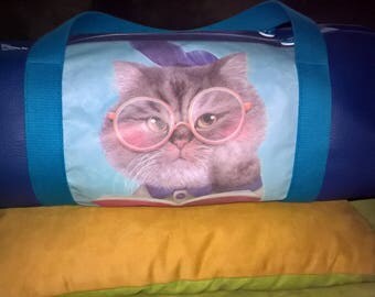 sports bag "cat with glasses"