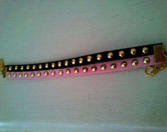 Double criss-cross or simple leather bracelet