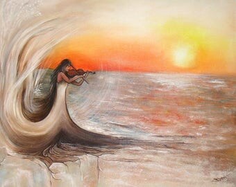 Art original painting: "the violinist".