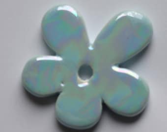 FLOWER CERAMIC BLUE 50MM