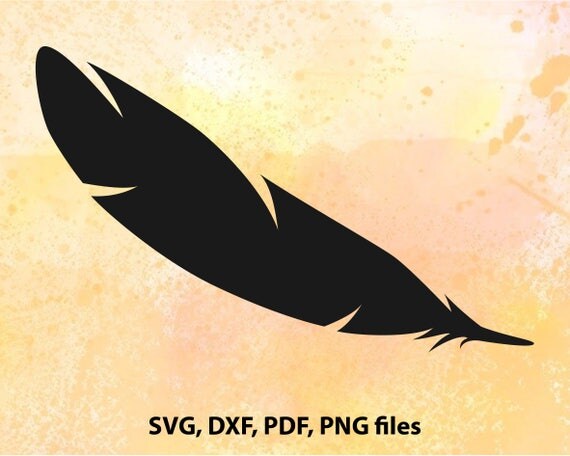 Feather DXF File Feather Cut File Feather Png Cricut