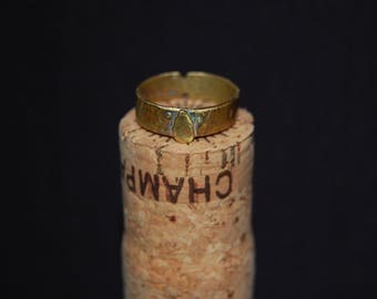 Paisley Dot Band Ring with back detai