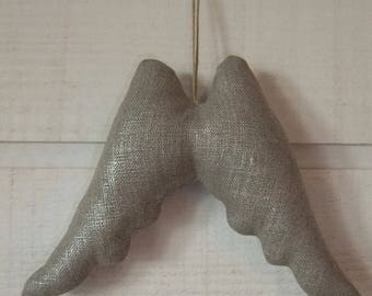 Silver linen Angel wings (n ° 2)