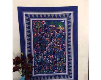 Hmong Hill Tribe story handmade cloth
