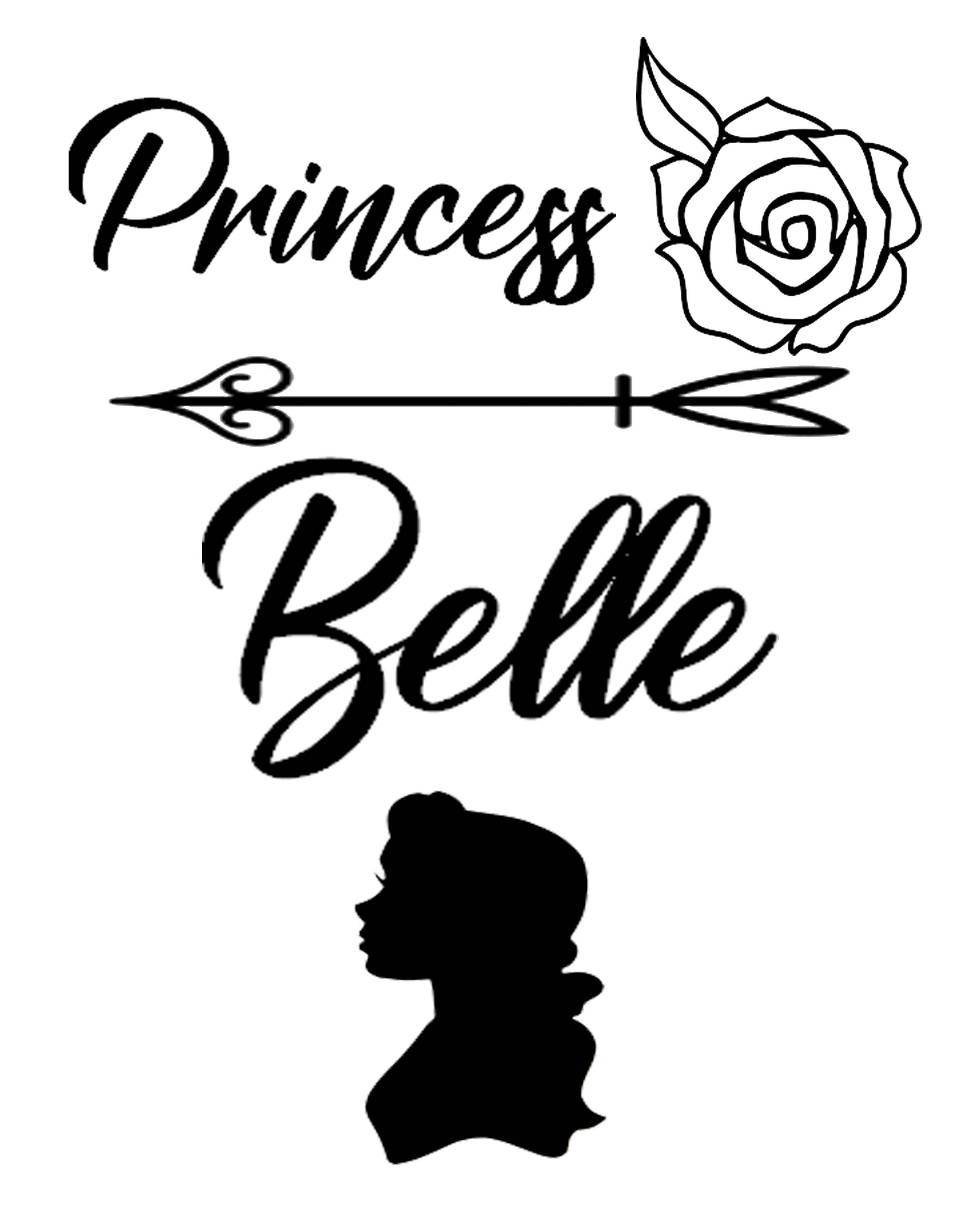 Disney Princess Belle svg Princess svg Disney svg Cartoon