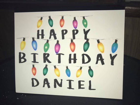 Custom Stranger Things Happy Birthday Card